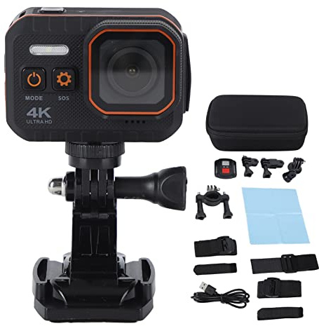 4K Unterwasser-Actionkamera mit 2-Zoll-IPS-Farbdisplay für Outdoor | 6-Achsen-EIS Stabilisierung, IP68 bis 5m wasserdicht, 170-Grad Weitwinkel F2.4 Blende