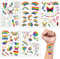 5 Sheets Pride Tattoos, Rainbow Temporary Tattoos, Waterproof Lgbt Butterfly Flower Heart Flag Rainbow Tattoo Stickers For Pride Festivals Celebration Decoration