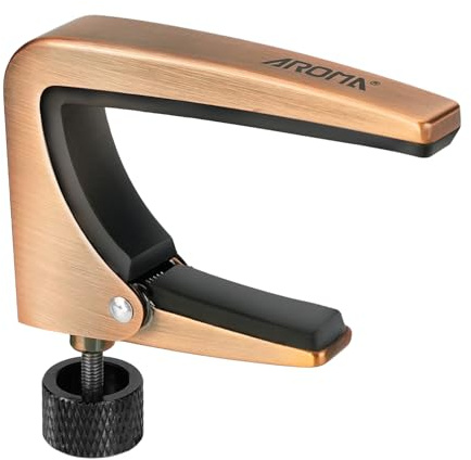 Aroma Kapodaster Verstellbare Spannung Performance Kapo für 6 Saitige Akustik und E-Gitarren