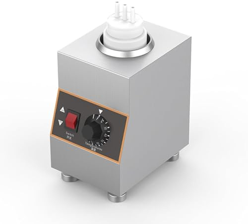 Kommerzieller Elektrischer Soßenwärmer mit 650-ml-Quetschflasche, kommerzieller elektrischer Käsesoßenspender, temperaturgesteuert, zum Erwärmen von Schokolade, Butter und Marmelade (30 - 85 °C)