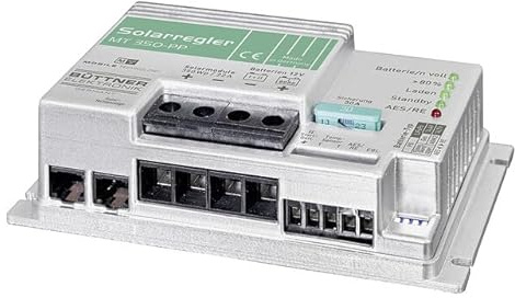 BÜTTNER DOMETIC Solarregler Power Plus MT 230 PP, 12V, 14,5A, 230W, mit Temperatursensor, 7,7x13x4 cm