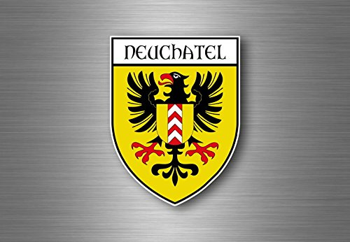 Aufkleber sticker autoaufkleber wappen schild flagge schweiz neuenburg