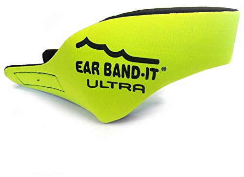 Ear Bandit Ultra Schwimmer-Stirnband, Größe S (1–3 Jahre), Neongelb