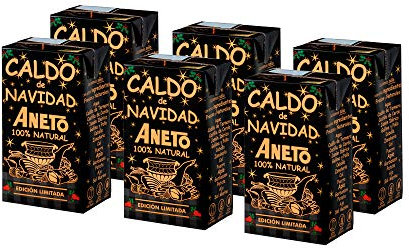Aneto 100% Natural - Caldo de Navidad - caja de 6 unidades de 1L