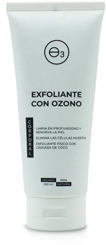 OZONO D'OR – Körperpeeling mit 100% Natürlichem BIO-Ozon, Vegan, Tettige Haut, Akne, Mitesser, Hautunreinheiten, Verstopfte Poren | Body Scrub Entfernt Abgestorbene Haut und Empfindliche 200 ml