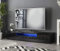 MMT TV Stand Cabinet with Lights Matt Gloss Console for 80 inch TV's , Wood, 200cm wide, Soundbar Shelf