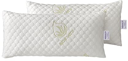 Todocama Kopfkissen, viskoelastisch, Flocken Pack 2 x 75 cm weiß