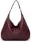 Ashioup Sacs fourre-tout en cuir synthétique souple avec fermeture éclair, pour femme, Taille unique