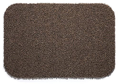 Easylife Dirt Trapper Indoor Door Mat (Coffee) Super Absorbent Machine Washable Door Mat with Non-Slip Rubber Backing, Waterproof for Front & Back Doors 40x60cm) - Fully Guaranteed