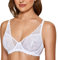DOBREVA Damen Spitze Minimizer BH mit Bügel Sexy BH Große Brüste Durchsichtig Ungefüttert Weiss 80C