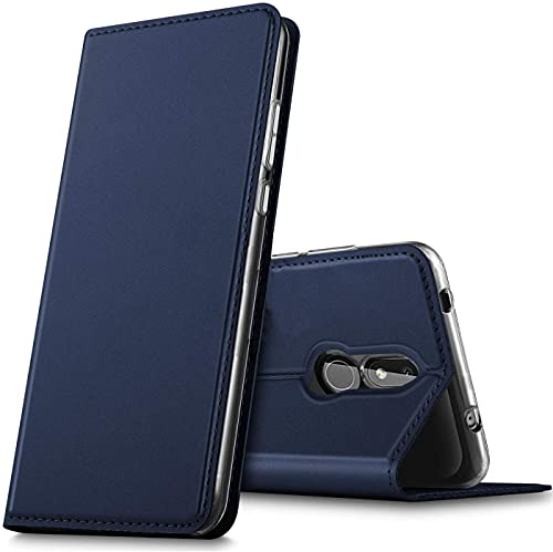 Verco Handyhülle für Nokia 2.4, Premium Handy Flip Cover für Nokia 2.4 Hülle [integr. Magnet] Book Case PU Leder Tasche, Blau