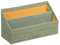 Rhodia 194609C - Briefablage 25x10x14cm, aus Kunstleder, elegant und praktisch, 1 Stück, Seladon