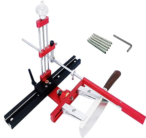 Jieotwice Schärfständer Manueller Schärfständer mit Festem Winkel für Holzbearbeitung Hobel/Meißel/Schnitzmesser/Werkzeugschärfen (B)