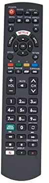 Aurabeam Ersatz TV Fernbedienung kompatibel mit Panasonic TX-L32EN63 Fernseher