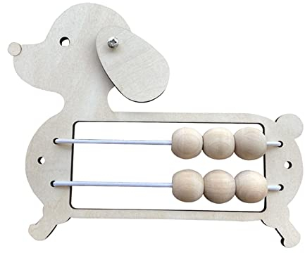 Amagogo Hölzernes Busy Board Material Geschenke Früherziehung Spielzeug Grundfertigkeiten Lernen Sensory Activity Boards für Kindergarten Vo, Welpe