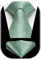 HISDERN Krawatte Grün Herren Hochzeit Paisley Krawatten und Einstecktuch Set Elegant Blumen Krawatte mit Taschentuch Business Party