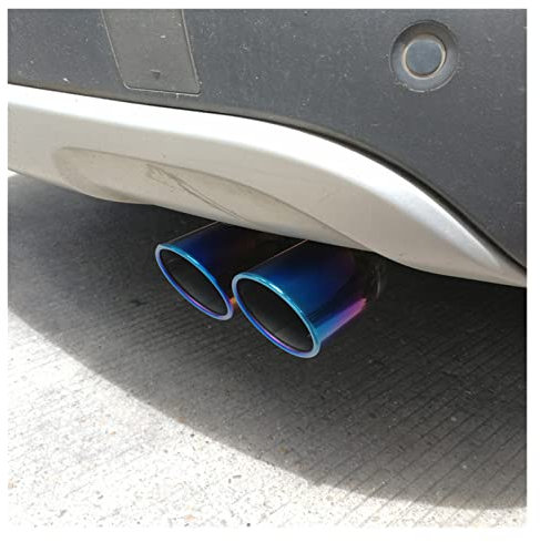 Für Kia Für Sportage 2011-2019 Auspuff Endrohr Endrohr Endverkleidung Endblende Auspuffblende (Farbe : Blue B)