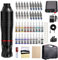 Komplettes Tattoo Maschine Set, 20 Farben Tattoo Tinte, Anfänger-Rotations-Tattoo-Set, 20 Tattoo Nadeln, Tattoostift-Set mit Tragetasche, Tattoo Zubehör
