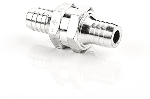 LST Rückschlagventil aus Aluum mit 12mm Durchmesser für Kraftstoff, Öl, Wasser, und Luftleitungen – Einweg-Flusskontrolle Ventil für Benzin, Diesel und Vakuumsysteme