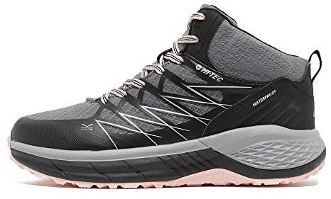Hi-Tec Women's Trail Ultra Mid Waterproof Walking Shoe, Grey, UK8