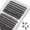 proamate 280 Pezzi Ciglia a Grappolo o Individuali 0.07D Curl 30D+40D 9-15mm Lunghezza Estensione Ciglia Finte DIY per Uso Personale a Domestico(280 cluster)