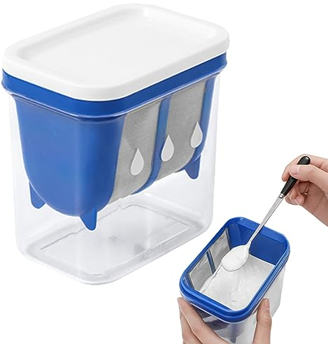 Produttori di yogurt, filtro di yogurt, produttore di yogurt greco da 1300 ml con coperchio a rete a rete a rete filtro succo di formaggio trasparente per preparare il latte di yogurt di yogurt