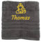 Personalisiertes Handtuch mit Namen Schön gestickter Anstellung Name Handbadetuch 100% Baumwollhandtuch Personalized Custom Towel with Name (140 x 70 cm, Feuerwehrmann)