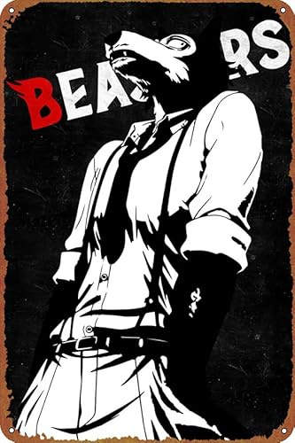 IEITB Beastars Legoshi 30,5 x 20,3 cm, rostfreies Blechposter, Heimdekoration
