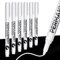 Newatty 6 Marqueurs Blancs, Stylo Blanc 1mm Feutre Acrylique Permanent Séchage Rapide Imperméables Stylos Marqueur Blanc Indelebile pour Pierre Bois Verre Céramique Pneus Textiles