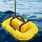 Hydravex Tauchventilator, tragbarer wiederaufladbarer Tauchtank, wasserdichter Luftkompressor mit Schlauch und Tauchatemregler, für Freizeittauchen und Angeln,Yellow-4000mAh