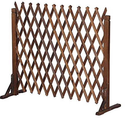 Gartenzaun – Zaun/multifunktionales Holzgitter/Fabrikgitter-Klettergerüst/ausziehbares Gartengitter/dekoratives Gitter/Balkonzaun (160 x 70 cm)