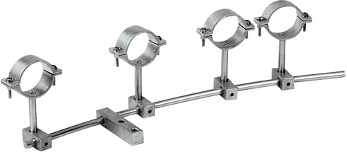 EASYFIND Multifeedhalter 350014, 4-Fach, Alu, höhenverstellbar