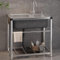haiyusm Lavello Cucina in Acciaio Inox Kitchen Sinks Lavandino da Esterno Lavelli Commerciali Vasca Singola per Uso Esterno E Interno (55×40cm,A)
