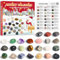 QIAMO Adventskalender 2024 Edelsteine für Kinder, 24 Tage Weihnachten Kristalle Adventskalender Countdown Überraschungen, Natürlichen Stein Adventskalender Geschenk für Jungen Mädchen