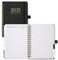 Kalender 2025 Buchkalender Softcover mit PU-Leder (ca. 21.5 x 15.5 cm), Wochenplaner 2025 Terminkalender Planer 2025, 12-Monate-Terminplaner (Jan.2025-Dez.2025) 1 Woche 2 Seite, Schwarz