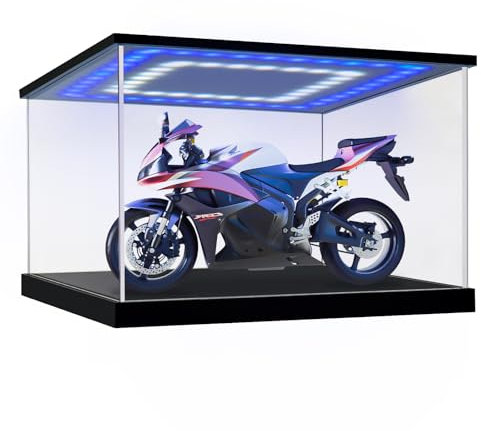 Acryl Vitrine / Schaukasten / Display Case für Modellautos, Figuren | mit LED Beleuchtung (30x20x20 cm)