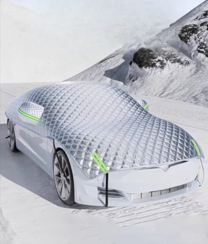 DZPFDC Frontscheibenabdeckung Winter für Honda Jazz | Typ GK | Bj. 2015-2018,Scheibenabdeckung Auto Winter,Wasserdicht,Winddicht,Staubdicht,Kratzfest,UV-Schutz,Faltbare
