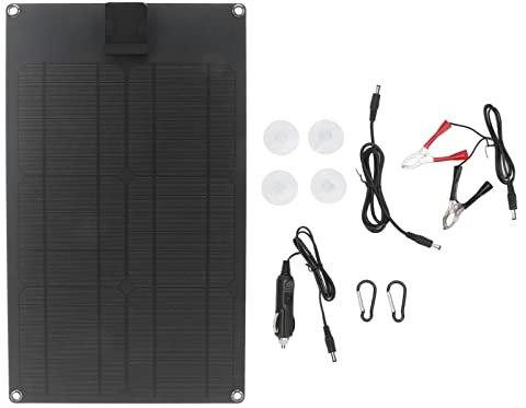 EVTSCAN Caricabatterie portatile da pannello solare 20W Impermeabile ad alta efficienza USB Tipo C DC per telefoni, fotocamere, Outdoor, campeggio, uso di emergenza
