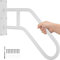 IBVIVIC U-förmiger Handlauf 66 cm, für Stufen 1 bis 3, wandmontierter Treppenhandlauf, Metall-Treppenhandlauf, Handlauf für Treppen für den Innen- und Außenbereich, Sicherheitsgriff（ weiß）