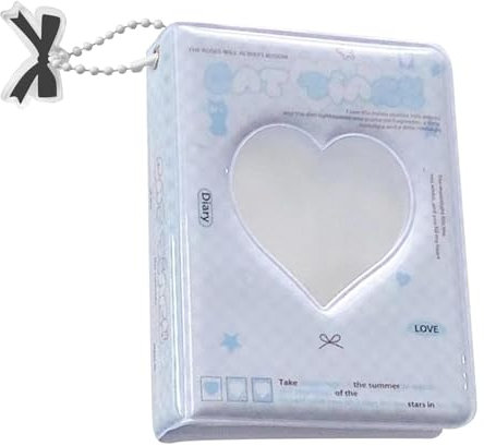 K-pop Photocard Binder - Fotoalbum Für K-pop Fotokarten, 3 Cute K-pop Photo Album Mit Schlüsselanhänger, Fan Fotokarten Sammelbuch Fotokarten Album Buch, Für Bis Zu 40 Fotokarten, Für Foto Bilder
