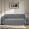 BellaHills Wasserdicht Chenille Sofa Überzug 1/2/3 Sitzer, Waschbar Weiche Couch Überzug Sofa Bezug für Wohnzimmer, rutschfeste Sofaüberwürfe L Form Möbelschutz für Hund Katze (Grau, 180x300cm)