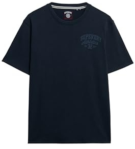 Superdry Herren Vintage Athletic Essential Grafik-T-Shirt Finster Marineblau XXL
