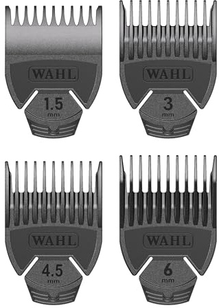 Wahl Kamm-Set für Trimmer, #0.5#1#1.5#2, 1.5-3 - 4.5-6mm | PASSEND FÜR: Chromini