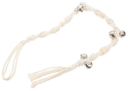 Abaodam Woven Haustier Türglocke aus Baumwollseil Dekorative Hundetrainingsglocke Strapazierfähige Leichte Türglocke für Haustiere Sicher und Stilvoll für Hundeerziehung und Outdoor