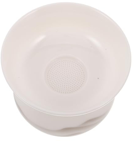 IMIKEYA Filtro de Té de Cerámica Integrado con Colador y Soporte Infusor para Sueltas Estilo Gongfu Chino Accesorio para Hogar y Oficina