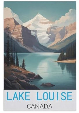 1000 Puzzles Für Erwachsene，Lake Louise, Kanada，Freizeit Unterhaltung Kinder Spielzeug Zuhause Dekoration Art Geschenk（38x26cm）-AN15