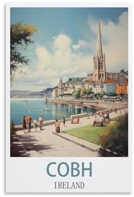 Puzzle 1000 Teile, Cobh Ireland Jigsaw Puzzles 1000 Teile für Erwachsene Malpuzzle 1000 Teile DIY Herausforderungspuzzles für Erwachsene 38x26cm