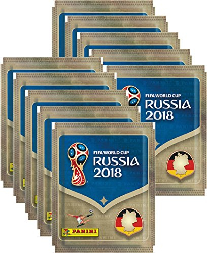Panini WM Russia 2018 Lot de 10 sachets de Stickers