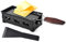 TAMUME Queso Fundido Portátil Vela Raclette Queso Metal Cacerola de Fusión del Queso Antiadherente (Negro)