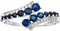 Mes-bijoux.fr Surat-Ring Saphir Weißgold und Diamanten, Weißgold, Saphir